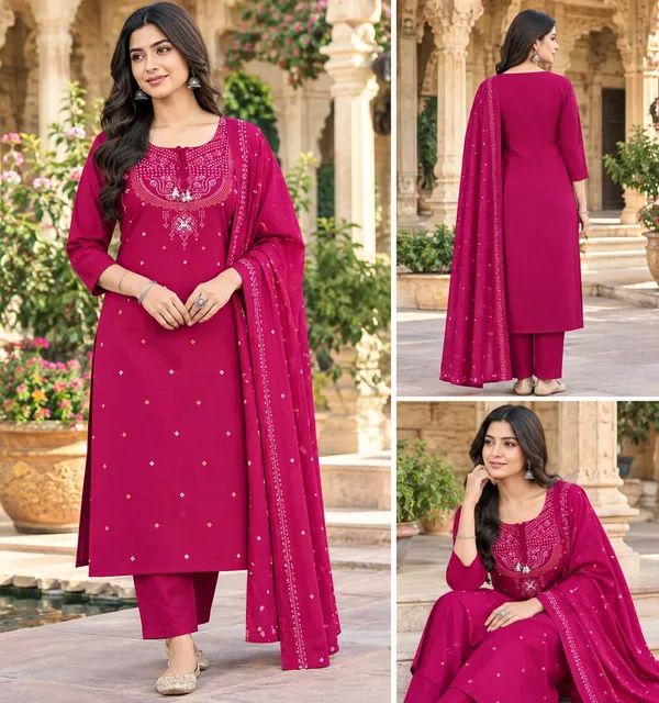 Magenta_Embroidered_Straight_Kurta_Set_for_Women
