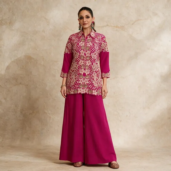 Pink_Georgette_Embroidered_Straight_Kurta_Set_For_Women