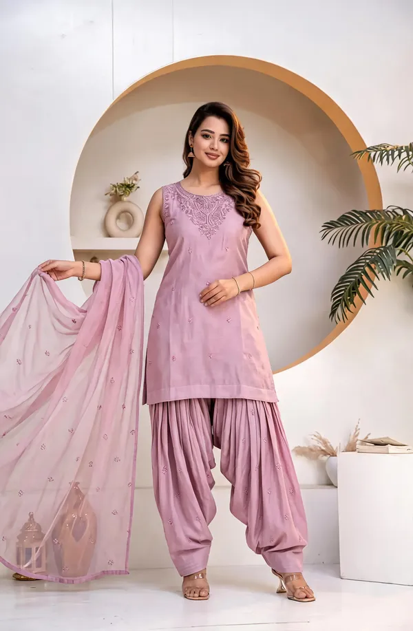 Pink_Mal_Chanderi_Embroidered_Kurta_Set_For_Women