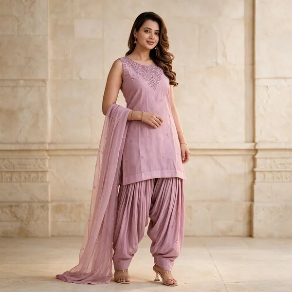 Pink_Mal_Chanderi_Embroidered_Kurta_Set_For_Women
