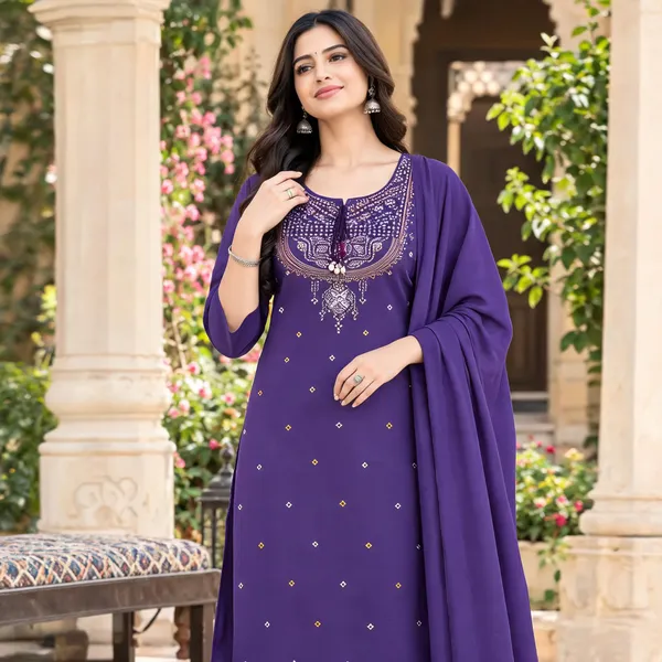 Purple_Cotton_Embroidered_Straight_Kurta_Set_For_Women