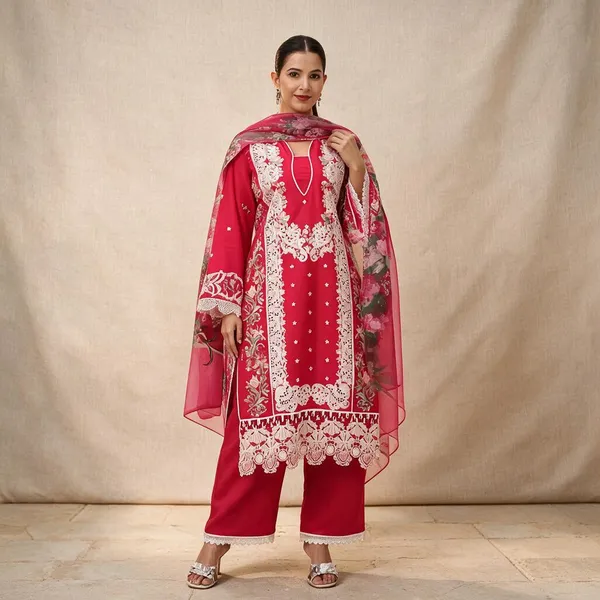 Pink_Crepe_Embroidered_Kurta_Set_For_Women