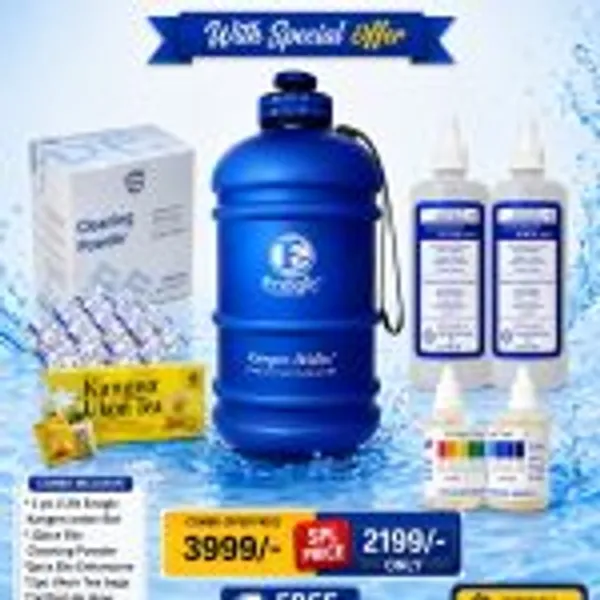 Eks_Kangen_Accessories_Combo_1pc_2._2lt_Enagic_water_Bottle_+_24pcs_Eks_Cleaning_powder_+_2x400ml_Enhancers_+_2pc_Ukon_tea_bags_+_1x22ml_pH_drops