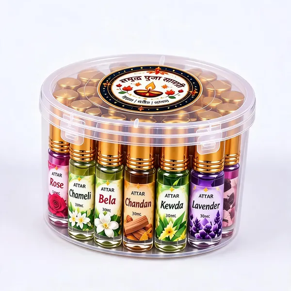 Siddh_Pooja_Samagri_Floral_Attar_Roll-On_Set
