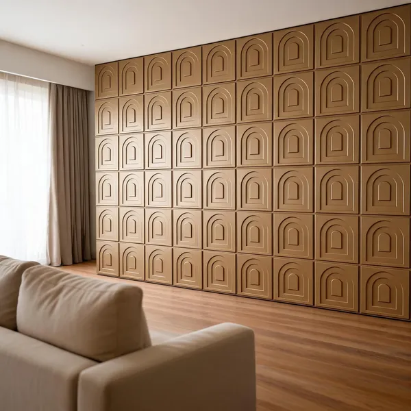 Arch_3D_Panel_Color_-_Bronze_50Cm_X_50Cm_(W_X_H)