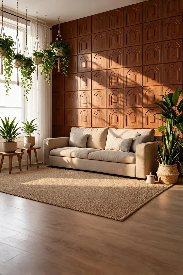Arch_3D_Panel_Color_-_Brown_50Cm_X_50Cm_(W_X_H)