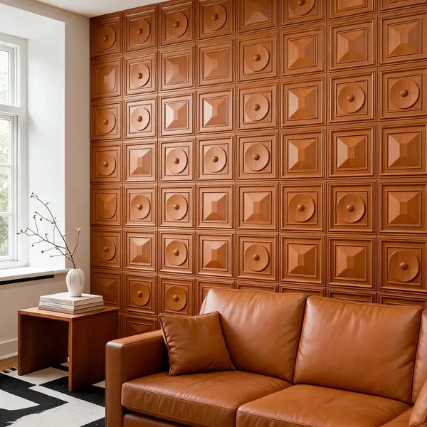 Dome_3D_Panel_Color_-_Brown_50Cm_X_50Cm_(W_X_H)