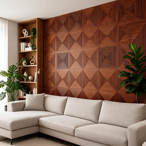 Enigma_3D_Panel_Color_-_Brown_50Cm_X_50Cm_(W_X_H)