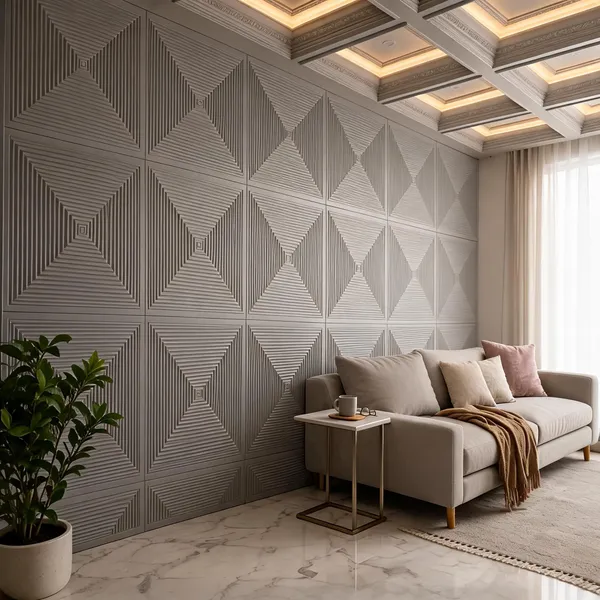 Enigma_3D_Panel_Color_-_Grey_50Cm_X_50Cm_(W_X_H)