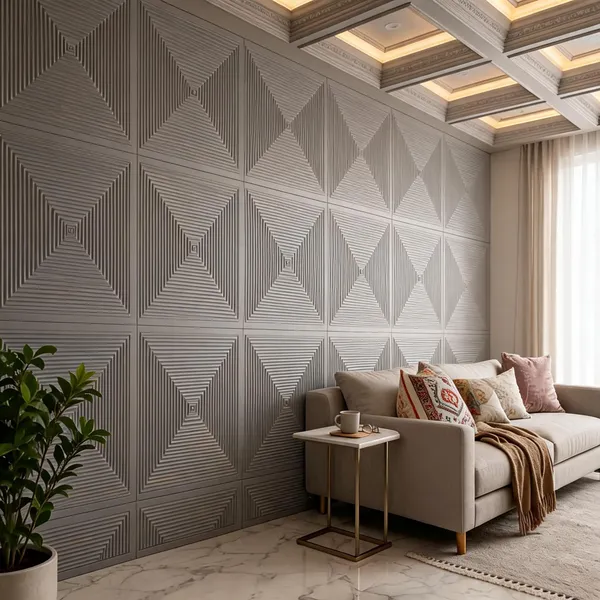 Enigma_3D_Panel_Color_-_Grey_50Cm_X_50Cm_(W_X_H)