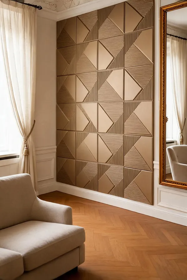 Fin_3D_Panel_Color_-_Bronze_50Cm_X_50Cm_(W_X_H)