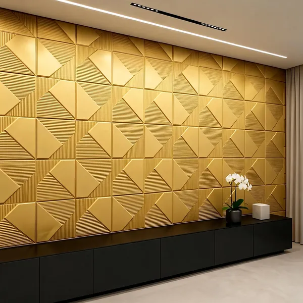 Fin_3D_Panel_Color_-_Gold_50Cm_X_50Cm_(W_X_H)