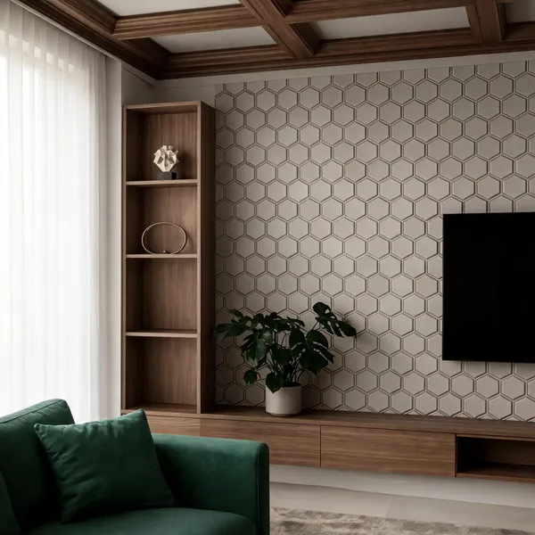 Hexa_3D_Panel_Color_-_Grey_50Cm_X_50Cm_(W_X_H)
