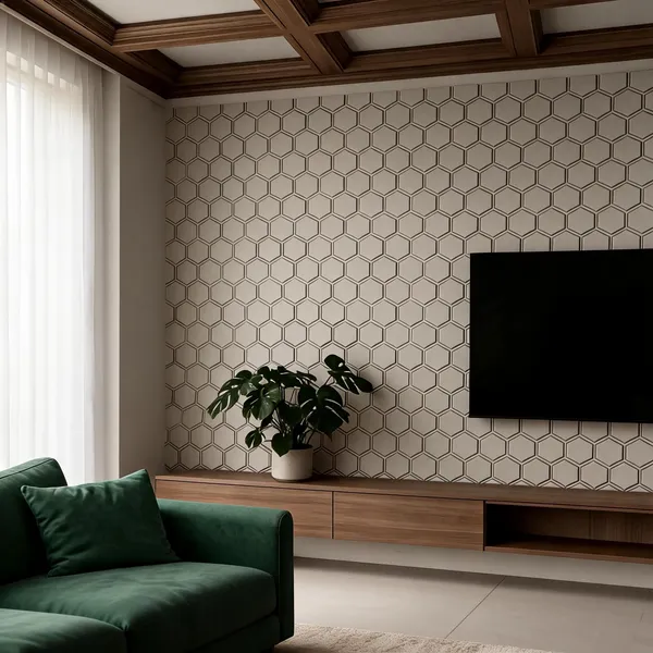 Hexa_3D_Panel_Color_-_Grey_50Cm_X_50Cm_(W_X_H)