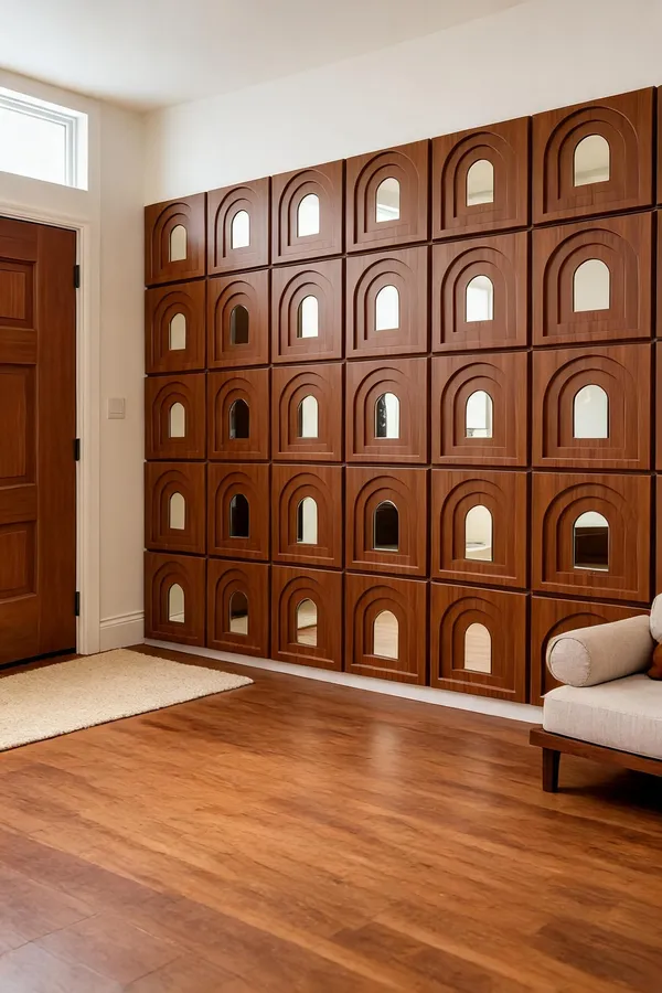 Mirror_Arch_3D_Panel_Color_-_Brown_50Cm_X_50Cm_(W_X_H)