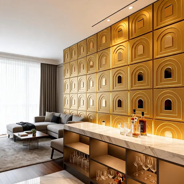 Mirror_Arch_3D_Panel_Color_-_Gold_50Cm_X_50Cm_(W_X_H)