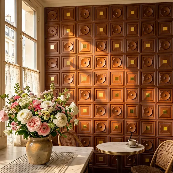 Mirror_Dome_3D_Panel_Color_-_Brown_50Cm_X_50Cm_(W_X_H)
