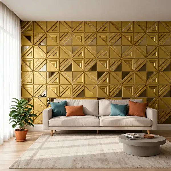 Mirror_Matrix_3D_Panel_Color_-_Gold_50Cm_X_50Cm_(W_X_H)