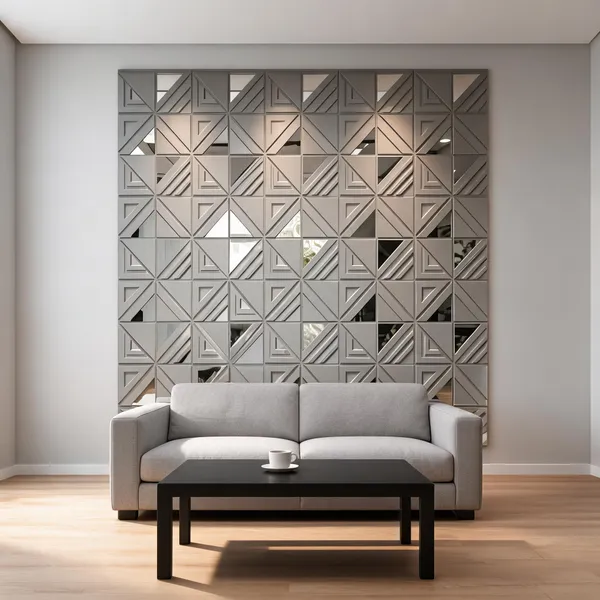 Mirror_Matrix_3D_Panel_Color_-_Grey_50Cm_X_50Cm_(W_X_H)