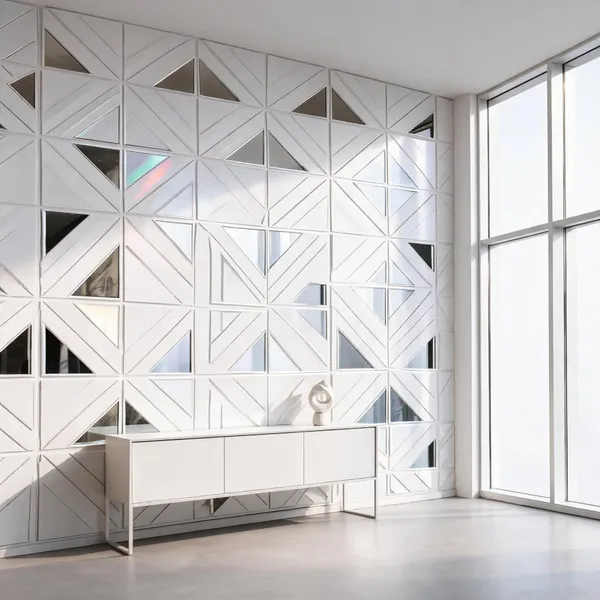 Mirror_Matrix_3D_Panel_Color_-_White_50Cm_X_50Cm_(W_X_H)