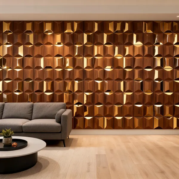 Mirror_Mosaic_3D_Panel_Color_-_Brown_50Cm_X_50Cm_(W_X_H)