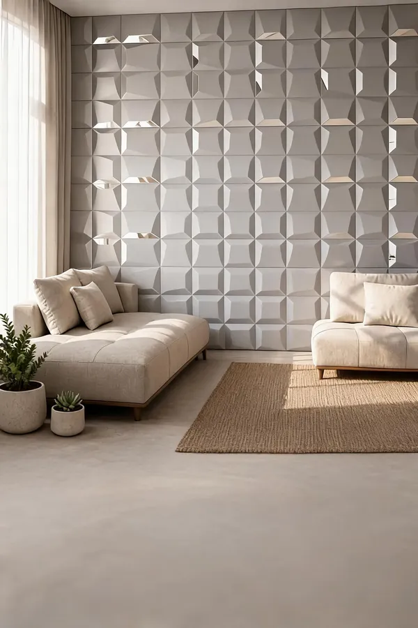 Mirror_Mosaic_3D_Panel_Color_-_Grey_50Cm_X_50Cm_(W_X_H)