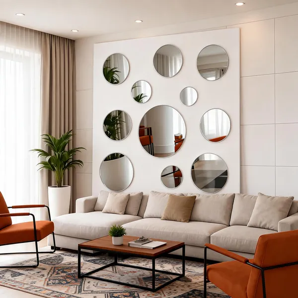 Mirror_Polka_3D_Panel_Color_-_White_50Cm_X_50Cm_(W_X_H)