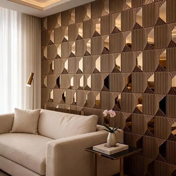 Mirror_Stone_3D_Panel_Color_-_Bronze_50Cm_X_50Cm_(W_X_H)