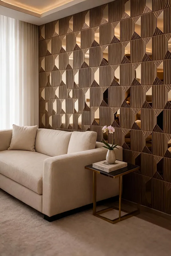 Mirror_Stone_3D_Panel_Color_-_Bronze_50Cm_X_50Cm_(W_X_H)