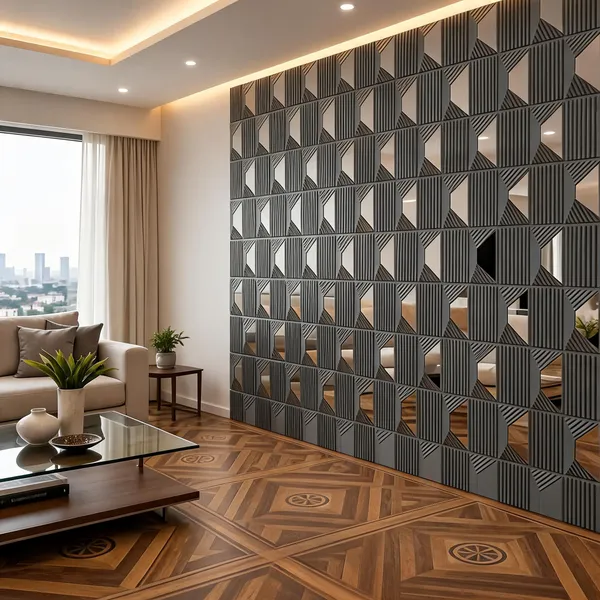 Mirror_Stone_3D_Panel_Color_-_Grey_50Cm_X_50Cm_(W_X_H)