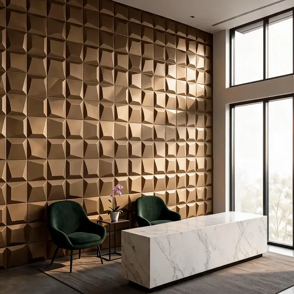 Mosaic_3D_Panel_Color_-_Bronze_50Cm_X_50Cm_(W_X_H)