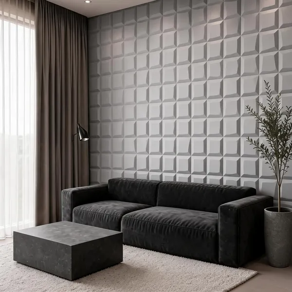 Mosaic_3D_Panel_Color_-_Grey_50Cm_X_50Cm_(W_X_H)
