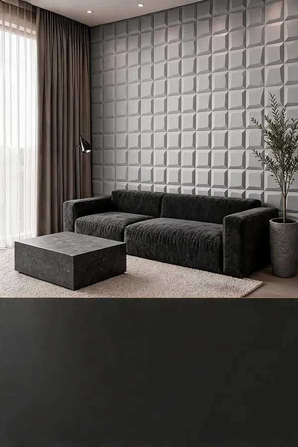 Mosaic_3D_Panel_Color_-_Grey_50Cm_X_50Cm_(W_X_H)