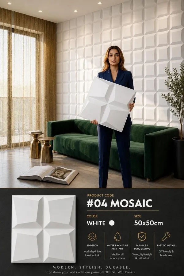 Mosaic_3D_panel_Color_-_White