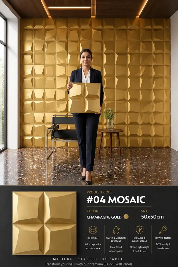 Mosaic_3D_panel_Color_-_Gold