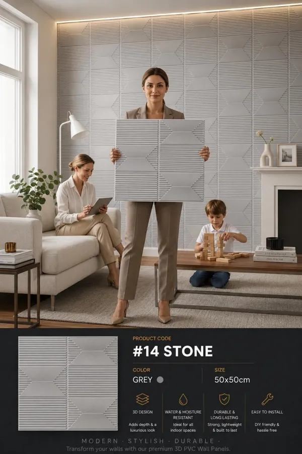 Stone_3D_panel_Color_-_Grey