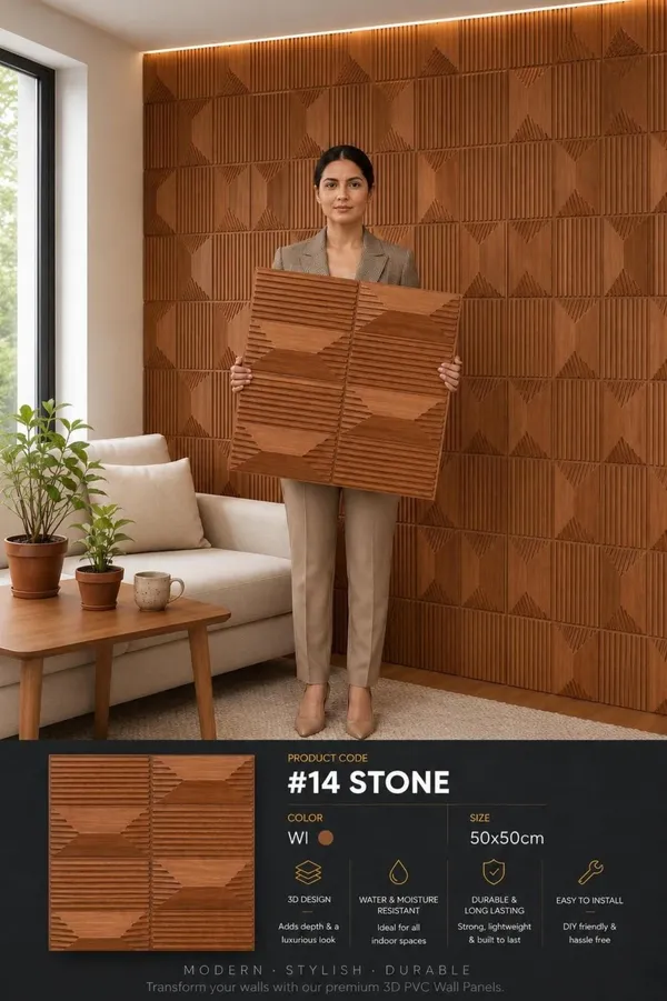 Stone_3D_panel_Color_-_Brown