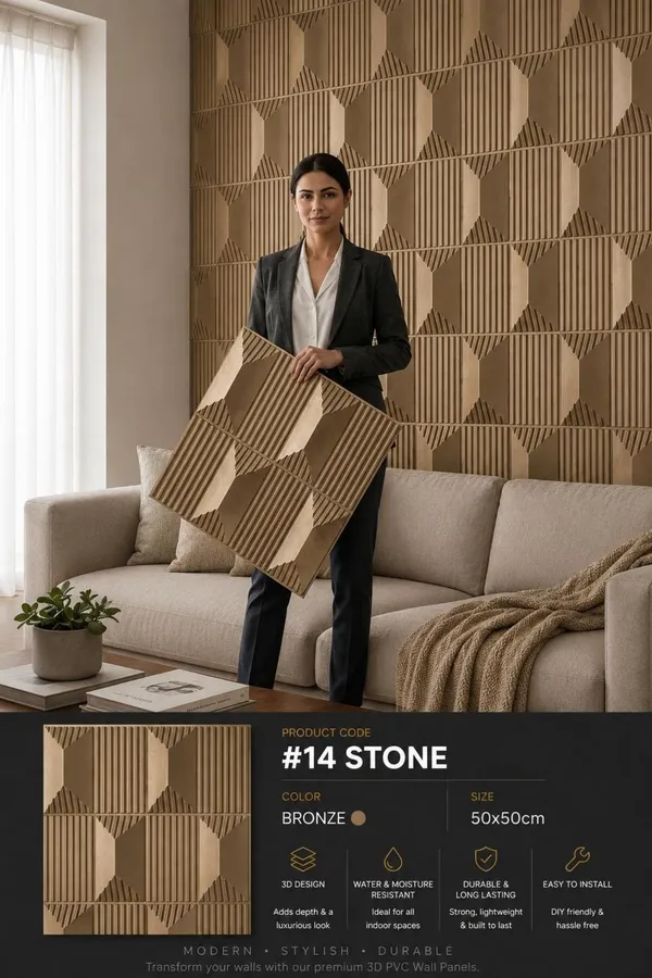 Stone_3D_panel_Color_-_Bronze