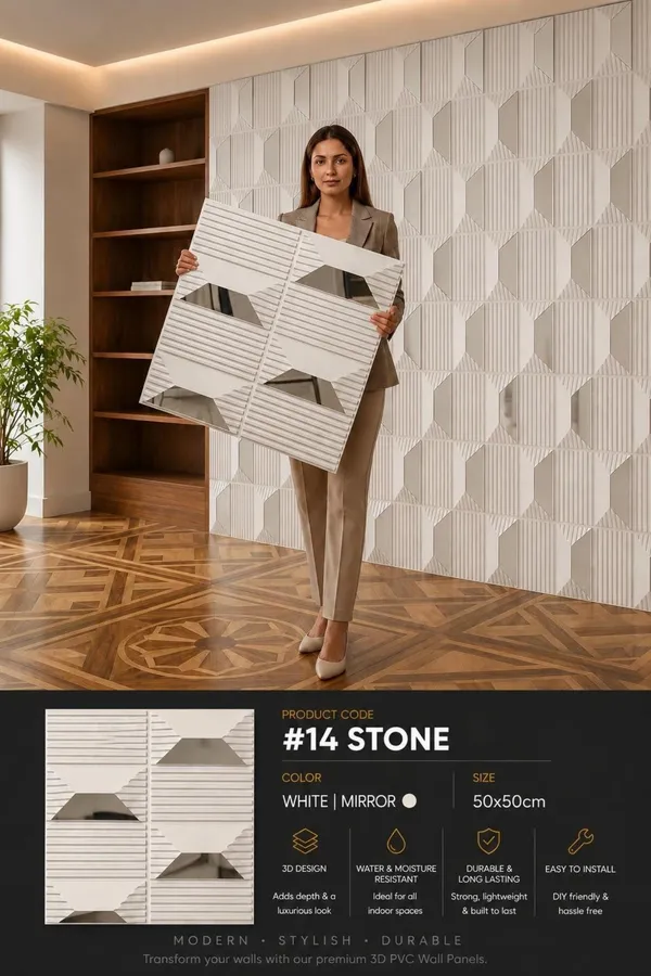 Mirror_stone_3D_panel_Color_-_White