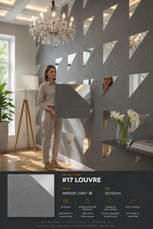 Mirror_Louvre_3D_panel_Color_-_Grey