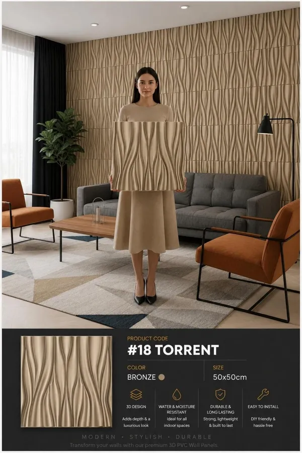 Torrent_3D_panel_Color_-_Bronze