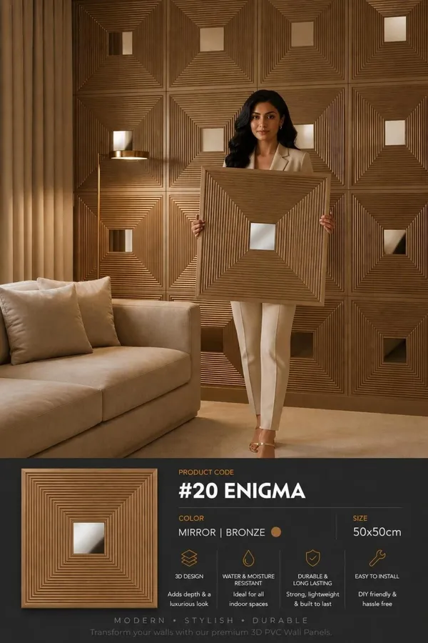 Mirror_Enigma_3D_panel_Color_-_Bronze