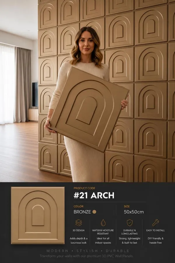 Arch_3D_panel_Color_-_Bronze