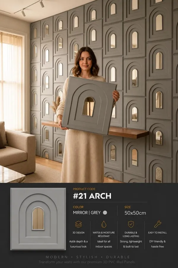 Mirror_Arch_3D_panel_Color_-_Grey