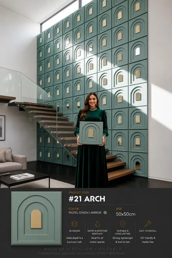 Mirror_Arch_3D_panel_Color_-_Pastel_Green
