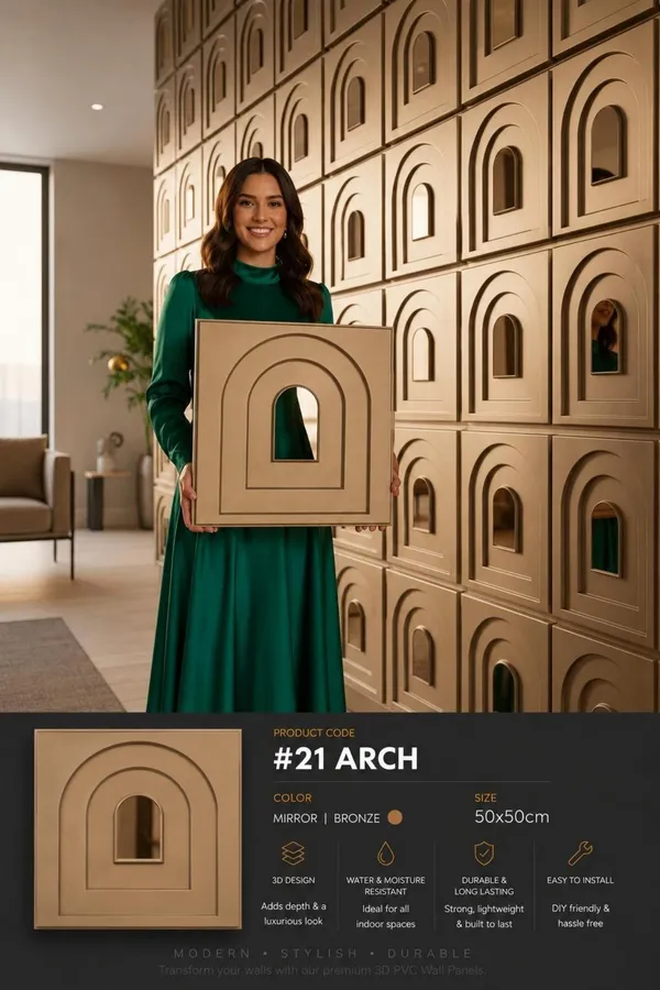 Mirror_Arch_3D_panel_Color_-_Bronze