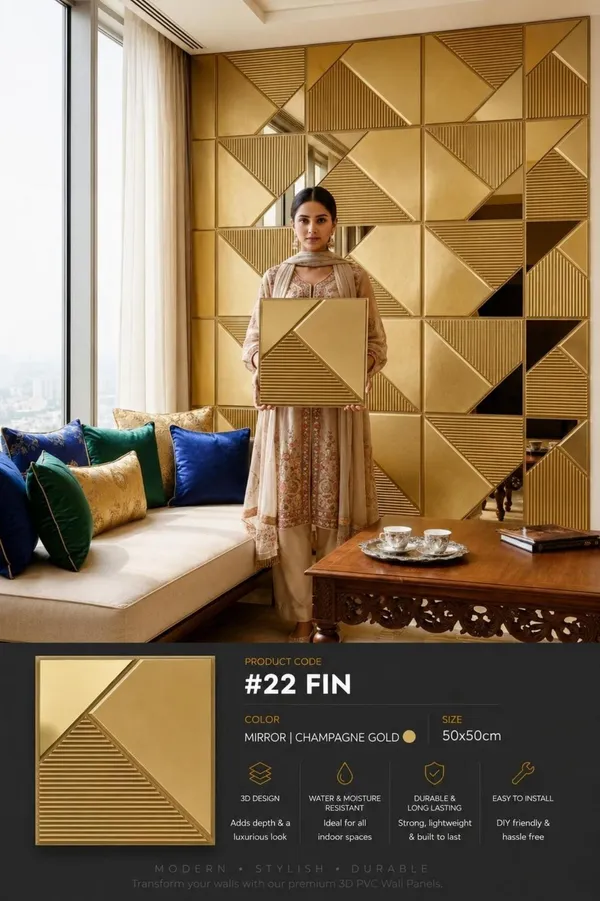 Mirror_Fin_3D_panel_Color_-_Gold