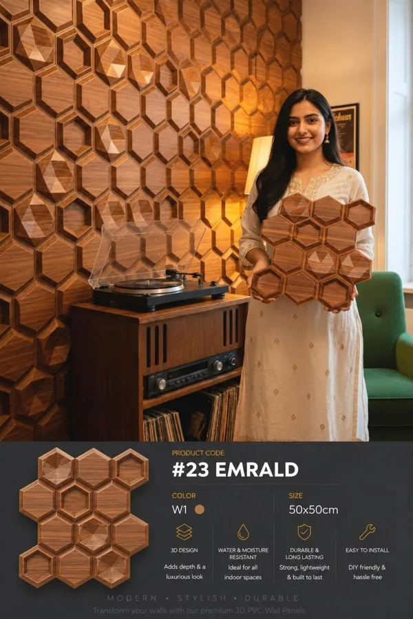 Emrald_3D_panel_Color_-_Brown