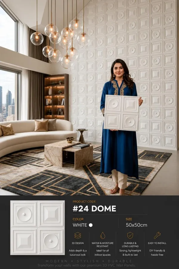 Dome_3D_panel_Color_-_White