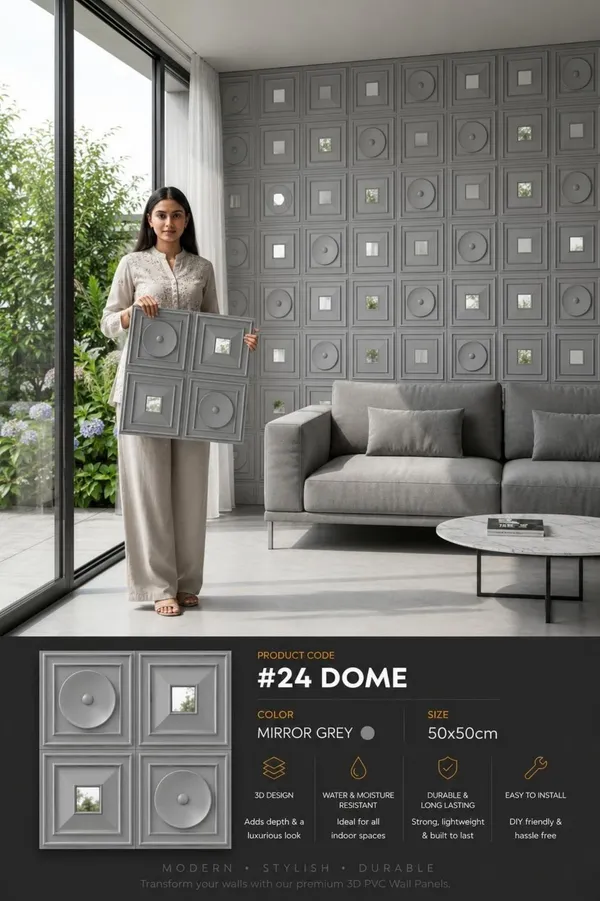 Mirror_Dome_3D_panel_Color_-_Grey